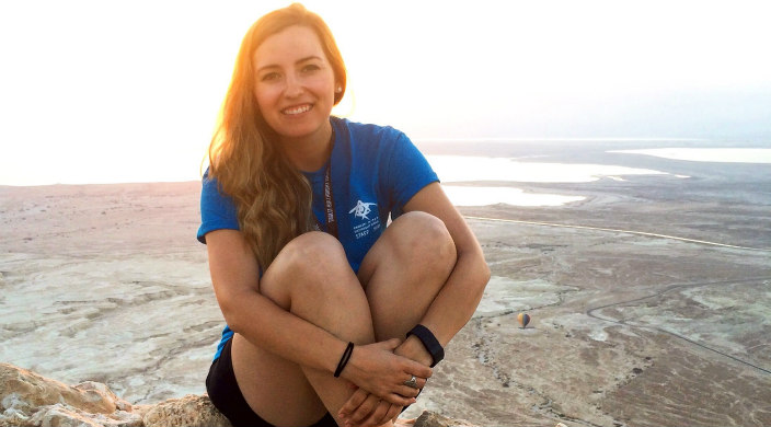 The author in Israel